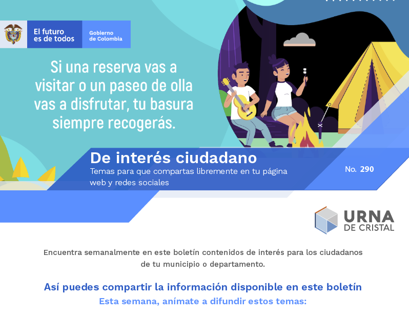 Así puedes compartir la información disponible en este boletín