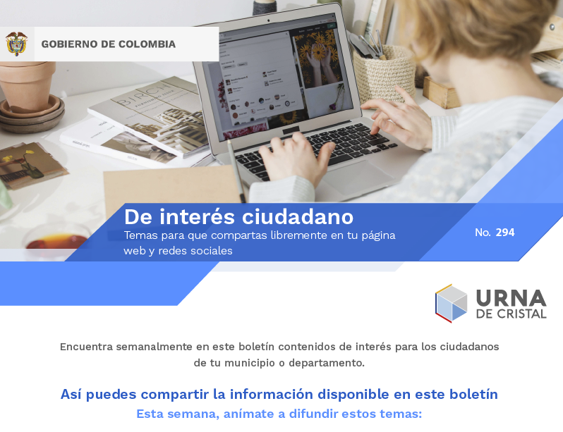 Así puedes compartir la información disponible en este boletín
